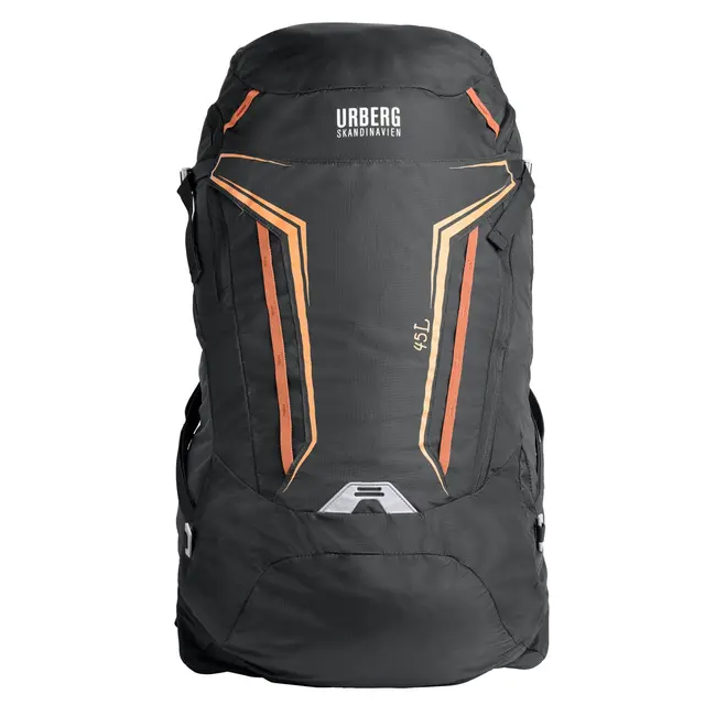 Urberg Glacier 45 Asphalt Lätt dagstursryggsäck med X-3 ryggsystem 