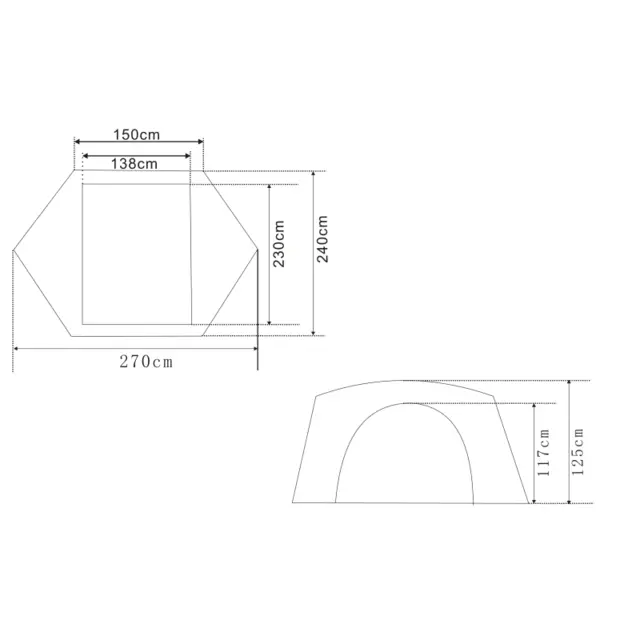 Urberg 2-Person Dome Tent G3 3-sesongs kuppeltelt i Windsor Wine 