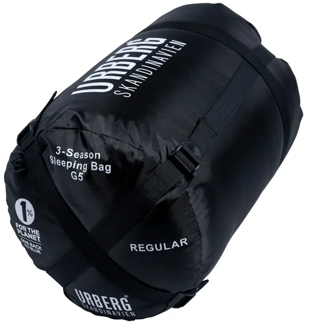 Urberg 3-Season Sleeping Bag G5 190cm Chili/Rio Red 170cm personlengde 