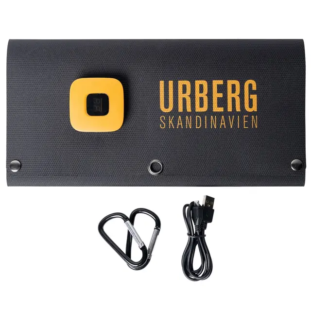 Urberg Solar Panel 28w Black Solcellsladding av mobil och kamera 