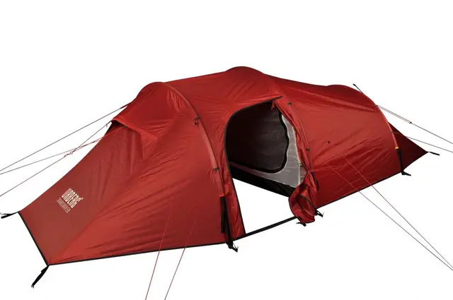 Urberg 2-Person Trekking Tunnel Tent 3-sesongs tunelltelt i Rio Red 