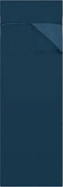 Urberg Silk Liner Envelope Midnight Navy Lakenpose i silke til soveposen 