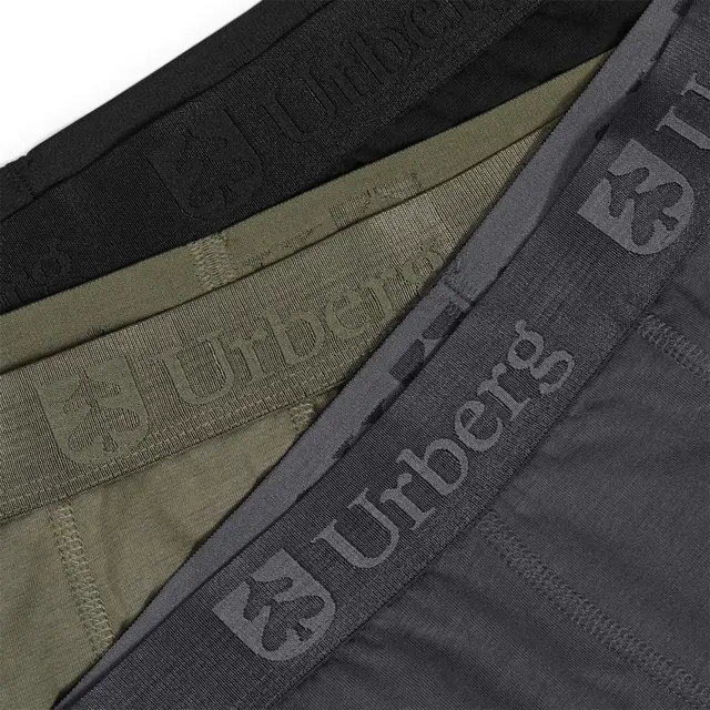 Urberg Bamboo Boxers 3-pack M L Grey/black/green 