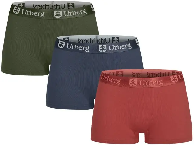 Urberg Bamboo Boxers 3-pack W S Tandori/Navy/Green 