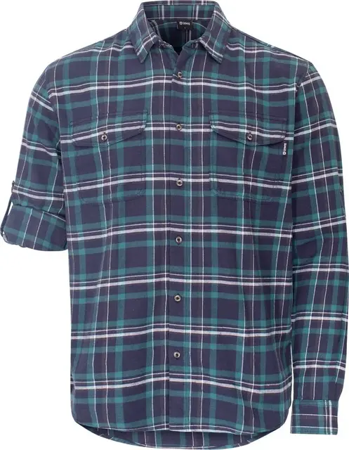 Urberg Flannel LS w Strap Shirt Men Blue Nights L 