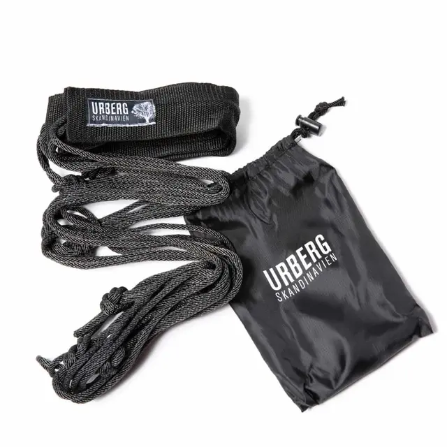 Urberg Hammock Hanging Kit Silver Skonsamt brett band för hängmattor 