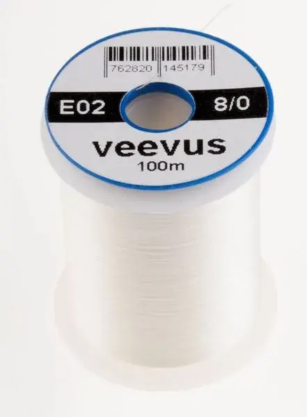 Veevus Bindtråd  8/0 - White Blindtråd, tuff, lätt att dela 
