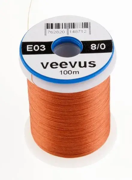 Veevus Bindtråd  8/0 - Rusty Brown Blindtråd, tuff, lätt att dela 