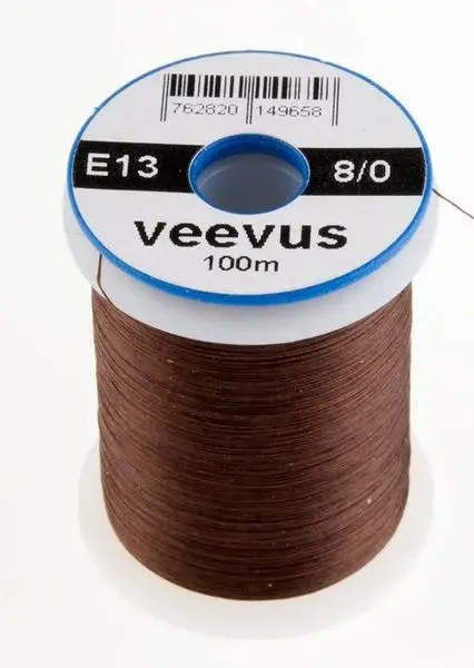 Veevus Bindtråd  8/0 - Dark Dun Brown Blindtråd, tuff, lätt att dela 