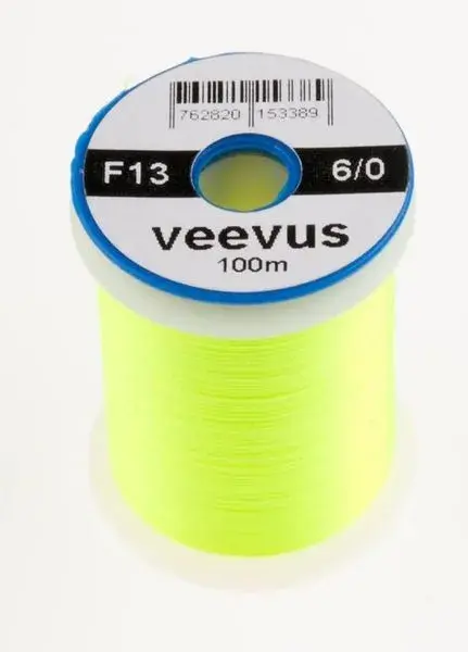 Veevus Bindtråd  6/0 - Fluo Yellow Blindtråd, tuff, lätt att dela 