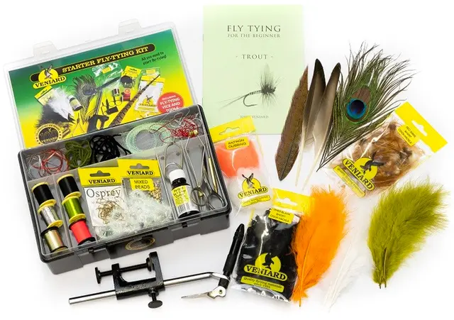 Veniard Starter Fly Tying Kit Fluebindesett med alt det nødvendige 