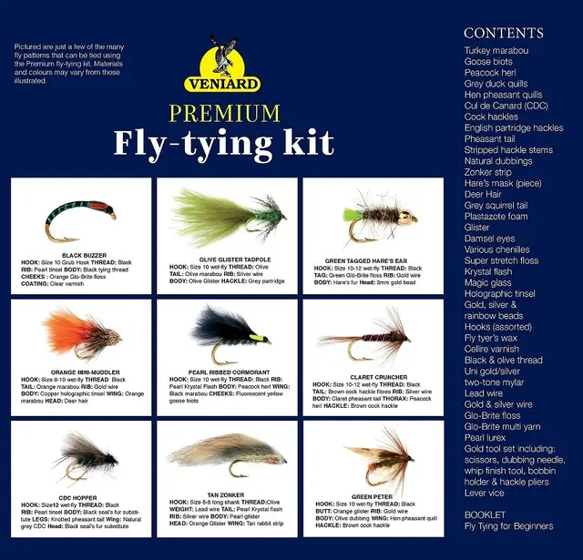 Veniard Premium Fly Tying Kit 100år Flugbindningsset anniversary edition 