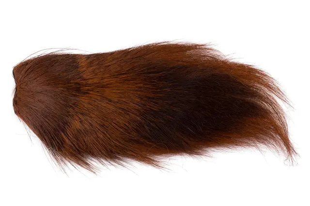 Veniard Bucktail Large Dark Brown Kvalitet hjort svans med långa fibrer 