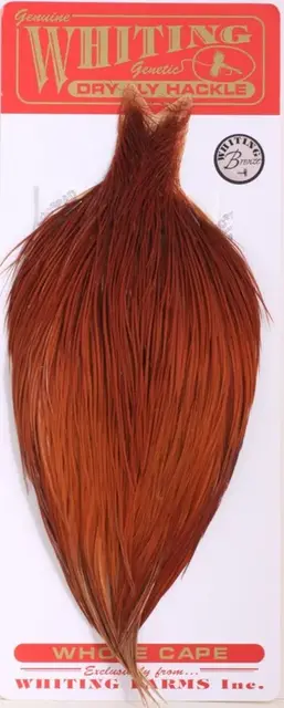 Whiting Dry Fly Cape - Brown Bronsgradering 