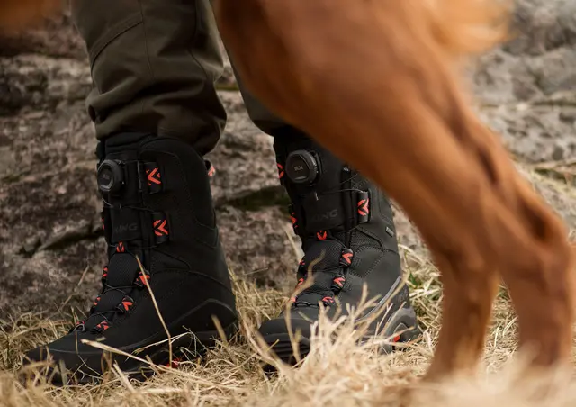 Viking Villrein High GTX BOA BlackRed 39 Hög jaktkänga med skön komfort 