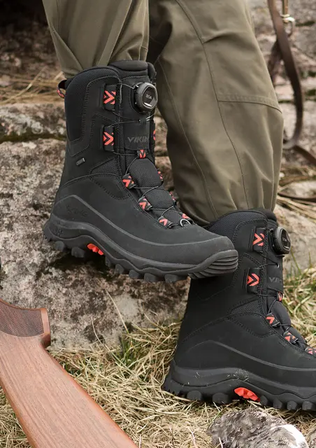 Viking Villrein High GTX BOA BlackRed 39 Hög jaktkänga med skön komfort 