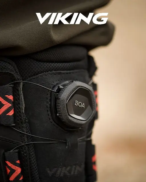 Viking Villrein High GTX BOA BlackRed 39 Hög jaktkänga med skön komfort 