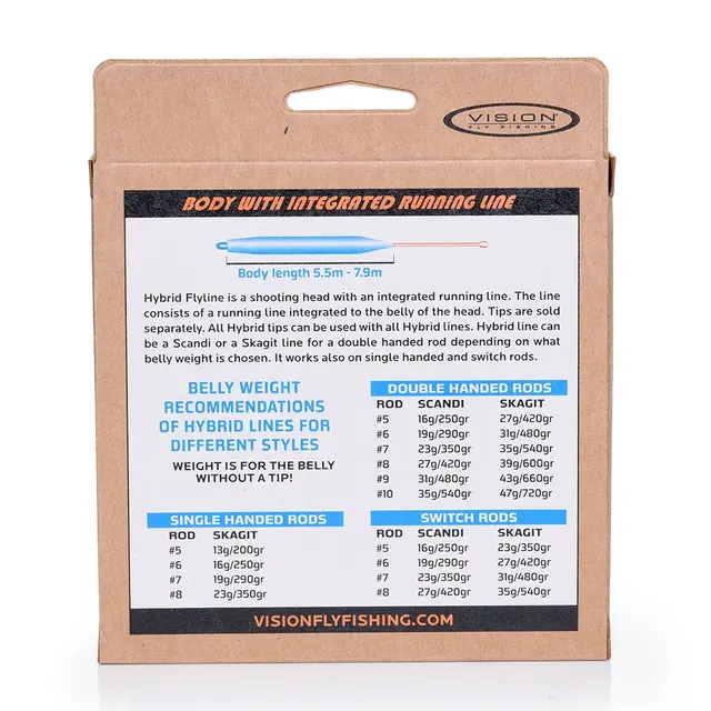 Vision Hybrid 13g/200gr Kort klump med integrerad skjutklump 