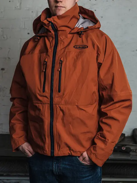 Vision PUPA Jacket Rust Orange M Vattentät med bra andningsförmåga 