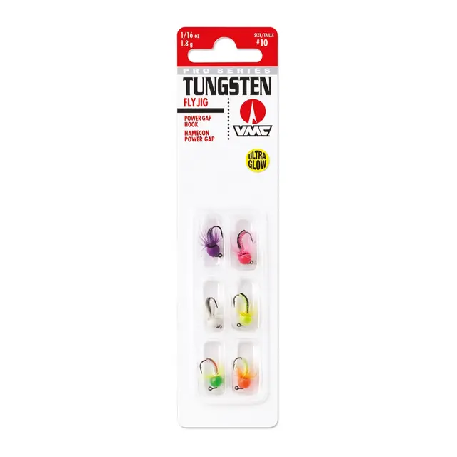 VMC Tungsten Fly Jig Kit 6st #12 Glow 