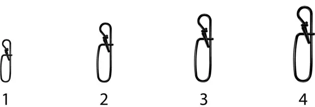 VMC 3539BN Pike Snap #1 10-pack Beteslåset ger shads fri livlig rörelse 