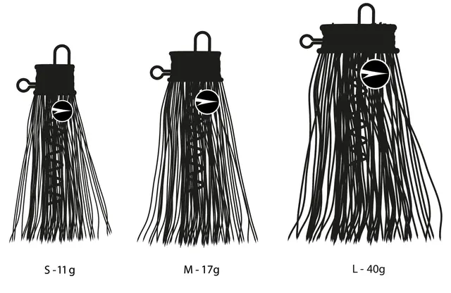 VMC Mustache Rig Red Hot 11g S För stor gädda 