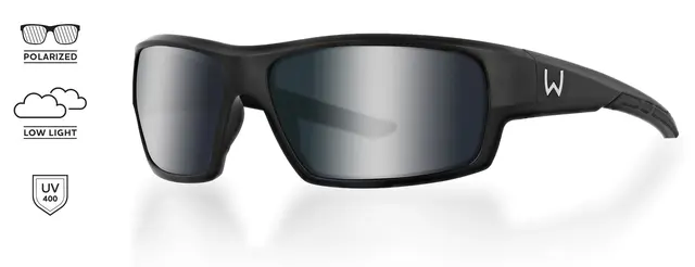 Westin W6 Sport 10 Matte Black Brown Solglasögon designat för sportfiskare 