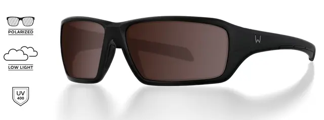 Westin W6 Sport 15 Matte Black Rose Solglasögon designat för sportfiskarere 