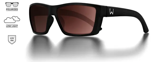 Westin W6 Street 100 Matte Black Rose Solglasögon designat för sportfiskare 