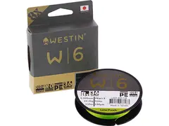 Westin W6 8 Braid 135m Mulitfilament Fiskelina i Lime Punch