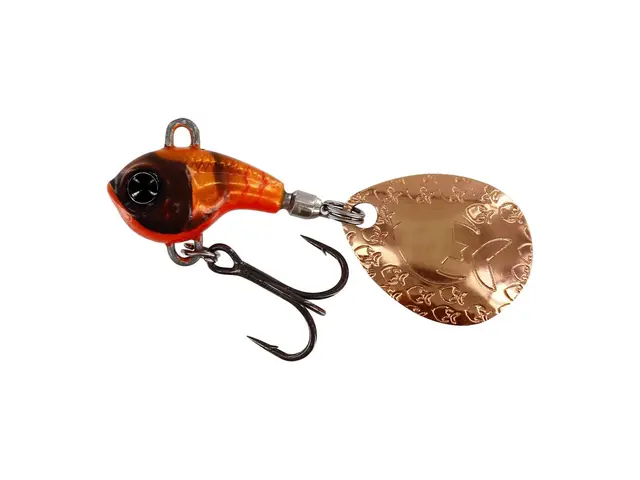 Westin DropBite Tungsten Spin Tail Jig Fire Craw, 9g 