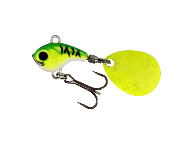 Westin DropBite Tungsten Spin Tail Jig Chartreuse Ice, 7g 