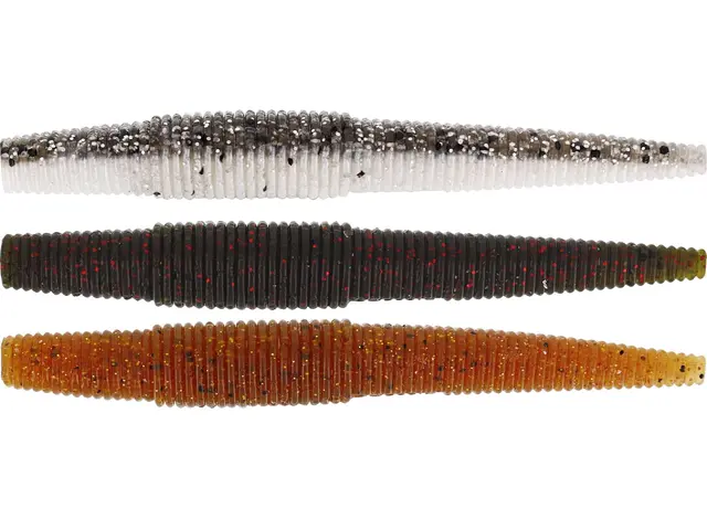 Westin Ned Worm Clear Water Mix 7cm Super realistisk gummi mask 3g 7-pack 