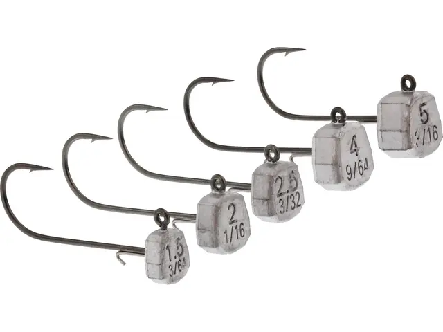 Westin Micro Ned Jig Head #2 1g Lead Black Nickel 3pk 