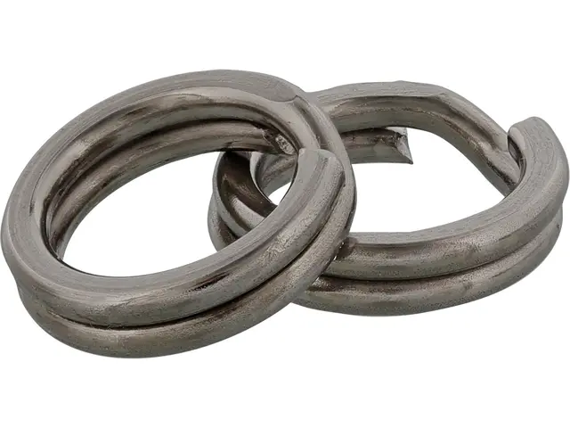 Westin Power Splitring 7mm 60lb 27kg Black Nickel 10pk 