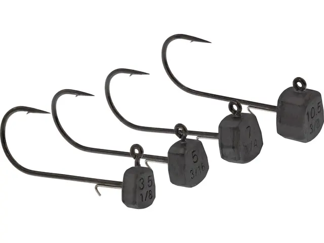 Westin Ned Jig Head #1/0 3.5g Tungsten Black Nickel 2pk 