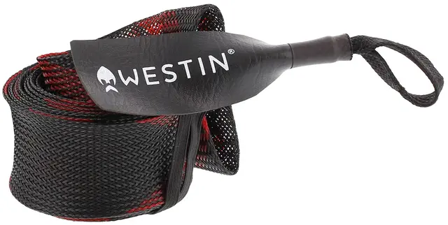 Westin Rod Cover M Black/Red Praktiskt spöskydd för riggade spön 