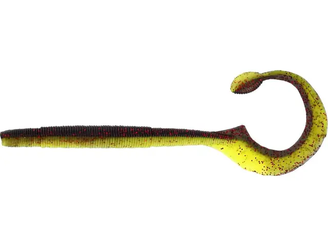 Westin Ned Worm Curl Black/Chartreuse 12cm 5pack 