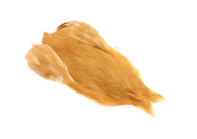 Whiting 4B Hen Cape Medium Ginger Fjädrar för flugbindare. 