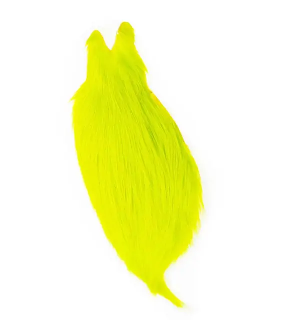 Whiting American Rooster Cape White Dyed Fluo Yellow Chartreuse 