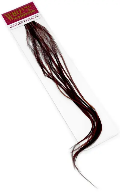 Whiting 100's Saddle White #14 White dyed Coachman Brown krok #14 