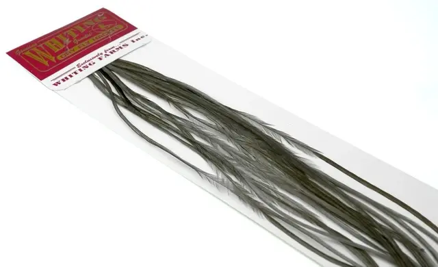 Whiting 100's Saddle White dyed #14 White dyed Dark Dun krok #14 