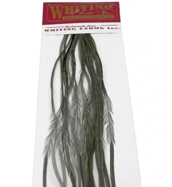 Whiting 100's Saddle White dyed #14 White dyed Dark Dun krok #14 