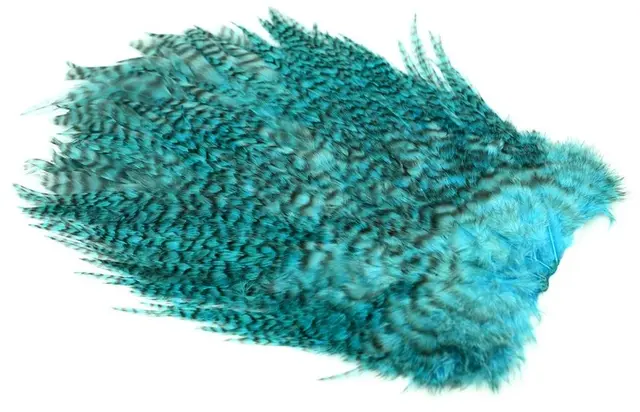 Whiting 4B Rooster Saddle Grizzly Silver Grizzly Silver Dr Blue hanesaddel 