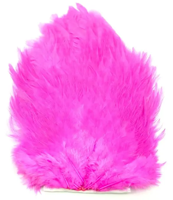 Whiting 4B Rooster Saddle White dyedPink Flotte hanesaddler med myke og avrundede 