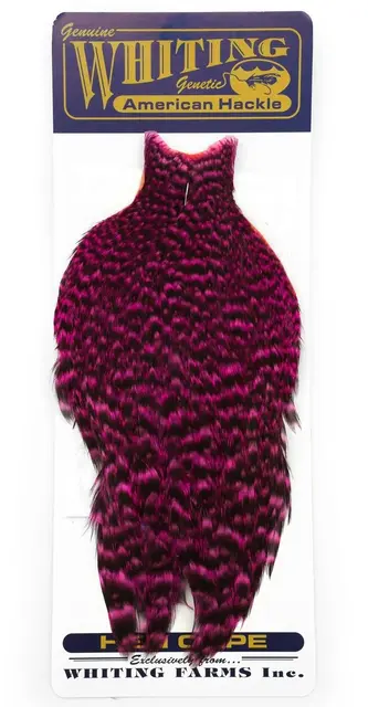 Whiting American Hen Cape Grizzly Pink Grizzly Pink med myke fine fjær 