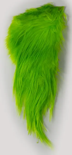 Whiting Bird Fur Fl. Green Chartreuse Fluene blir enda mer levende 