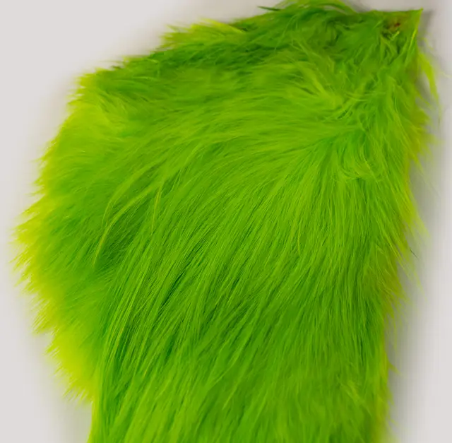 Whiting Bird Fur Fl. Green Chartreuse Fluene blir enda mer levende 
