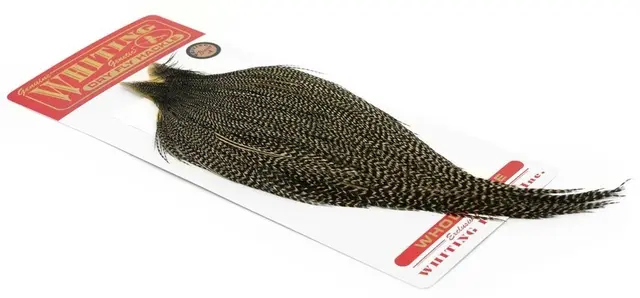Whiting Bronze Cape Grizzly Variant Kvalitetsfjær til binding av tørrfluer 