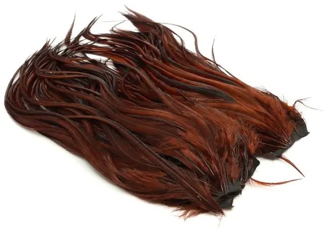 Whiting Bugger Pack White dyed Coachmann Lange fjær med naturlig tapering 